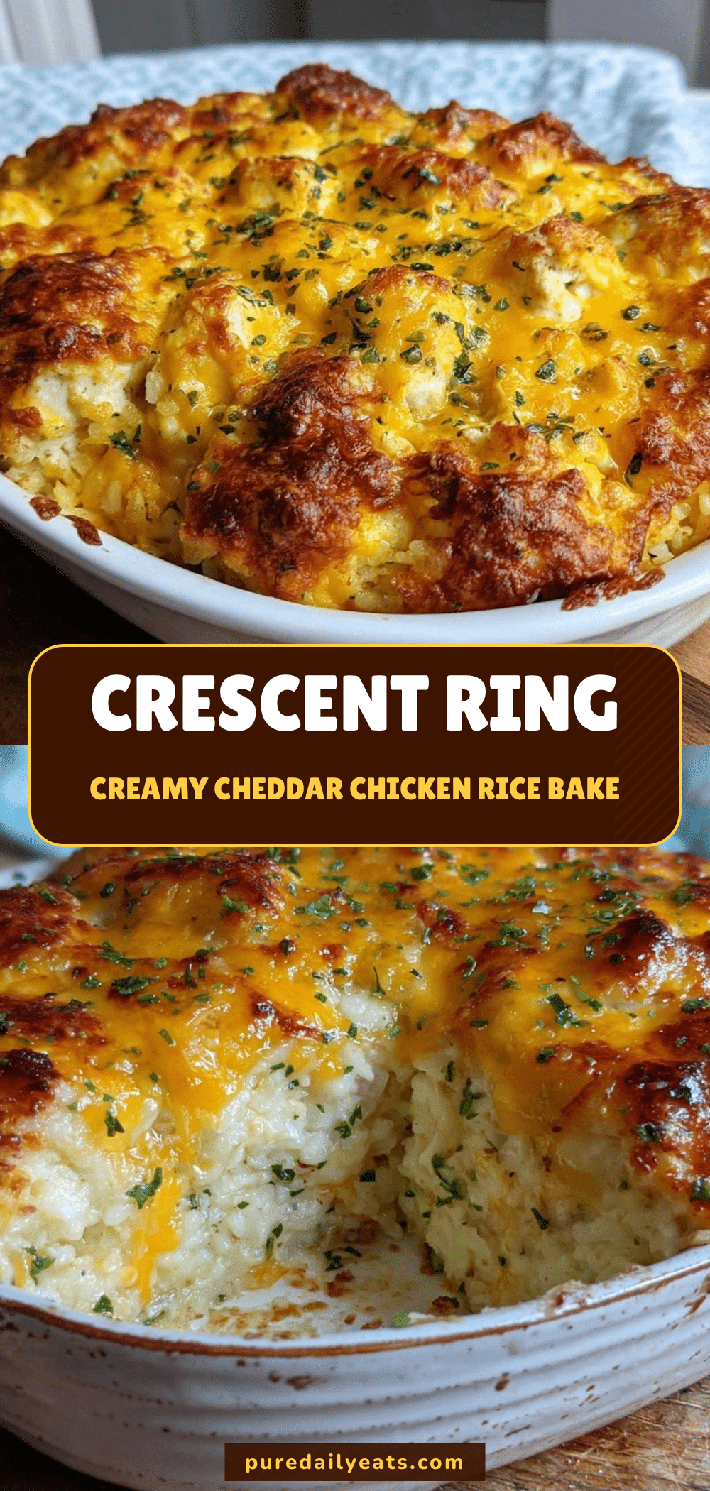 cheesy chicken rice bake recipe