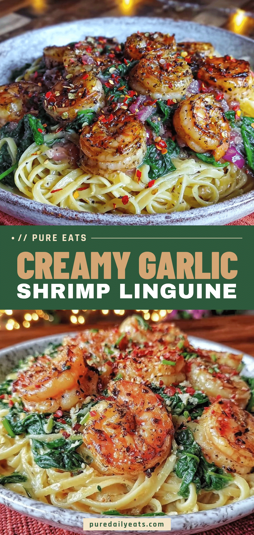 creamy garlic shrimp linguine recipe