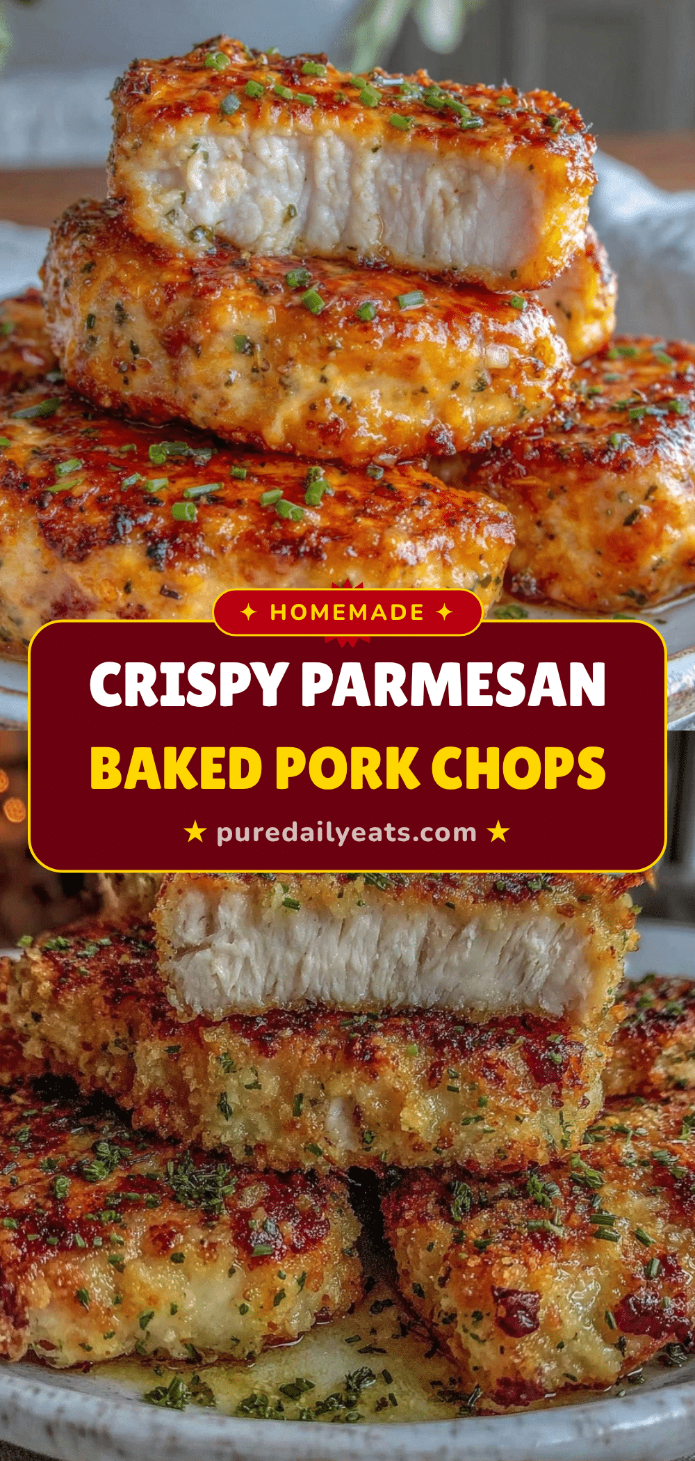 crispy parmesan baked pork chops recipe