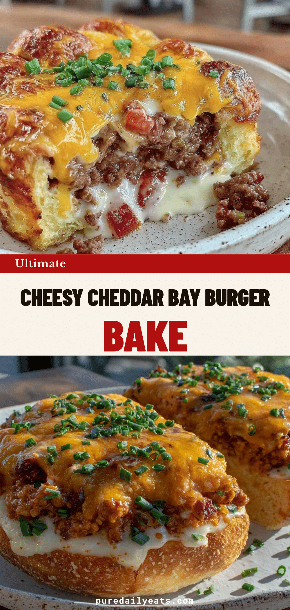Cheesy Cheddar Bay Burger Bake recipe