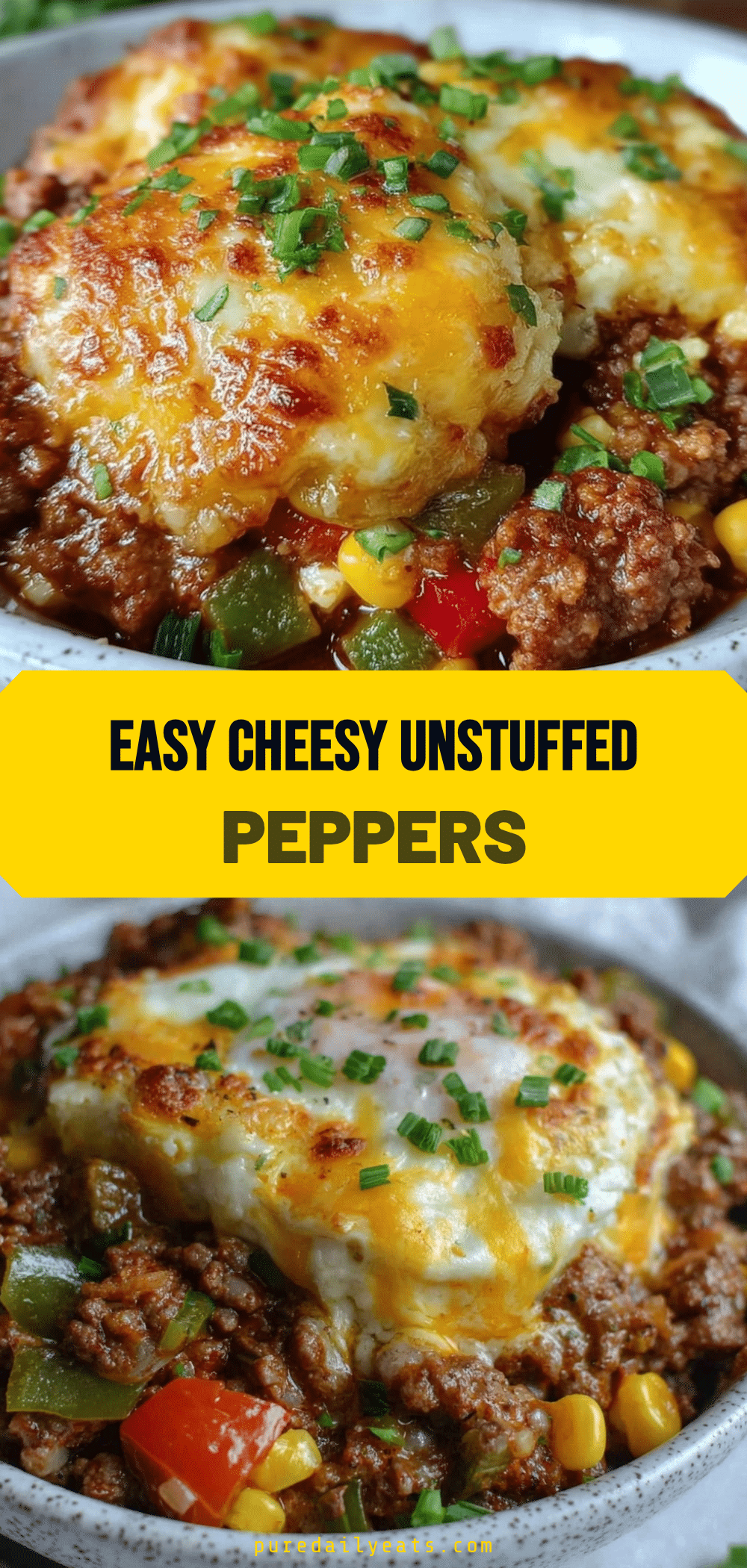 cheesy unstuffed peppers bowl recipe
