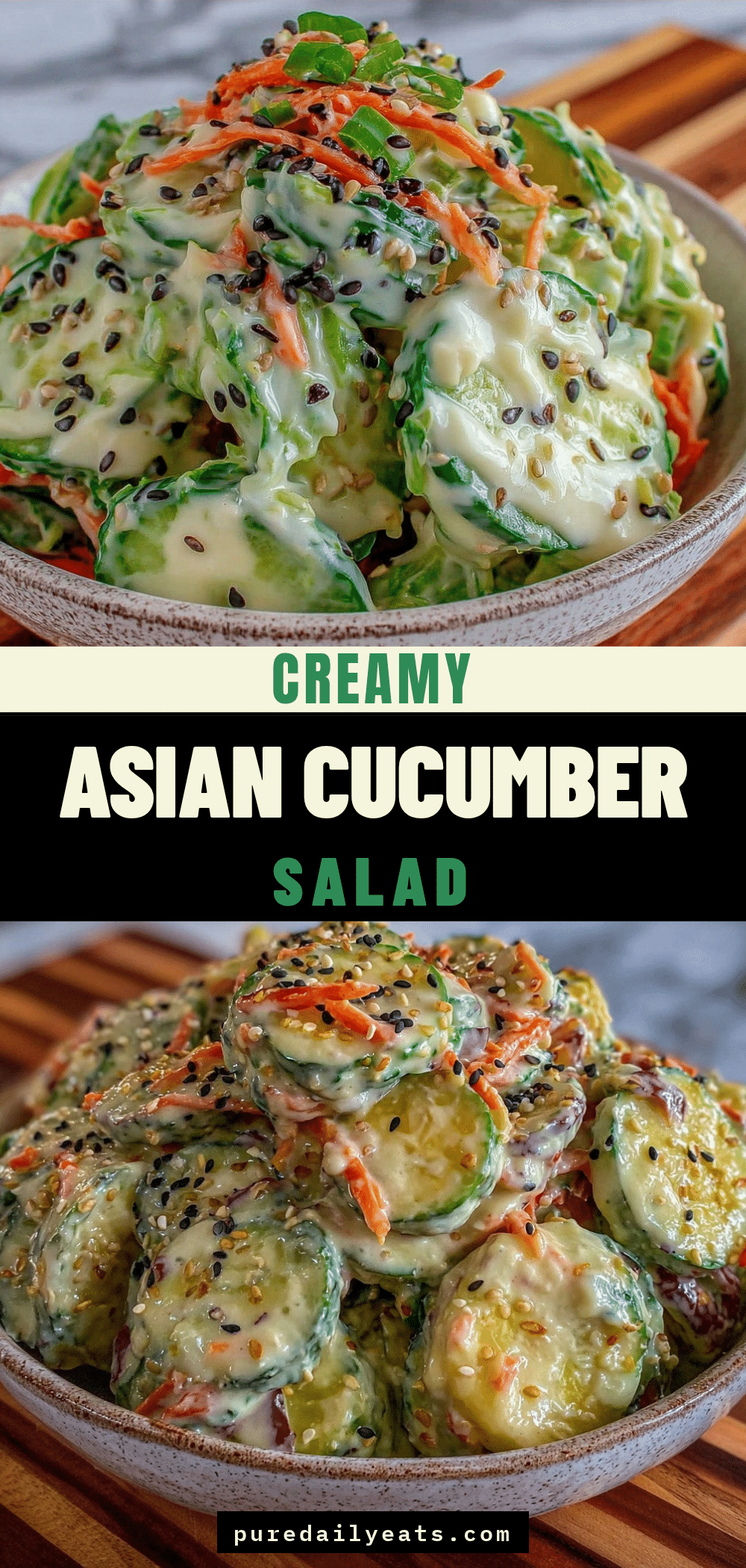 creamy asian cucumber salad recipe