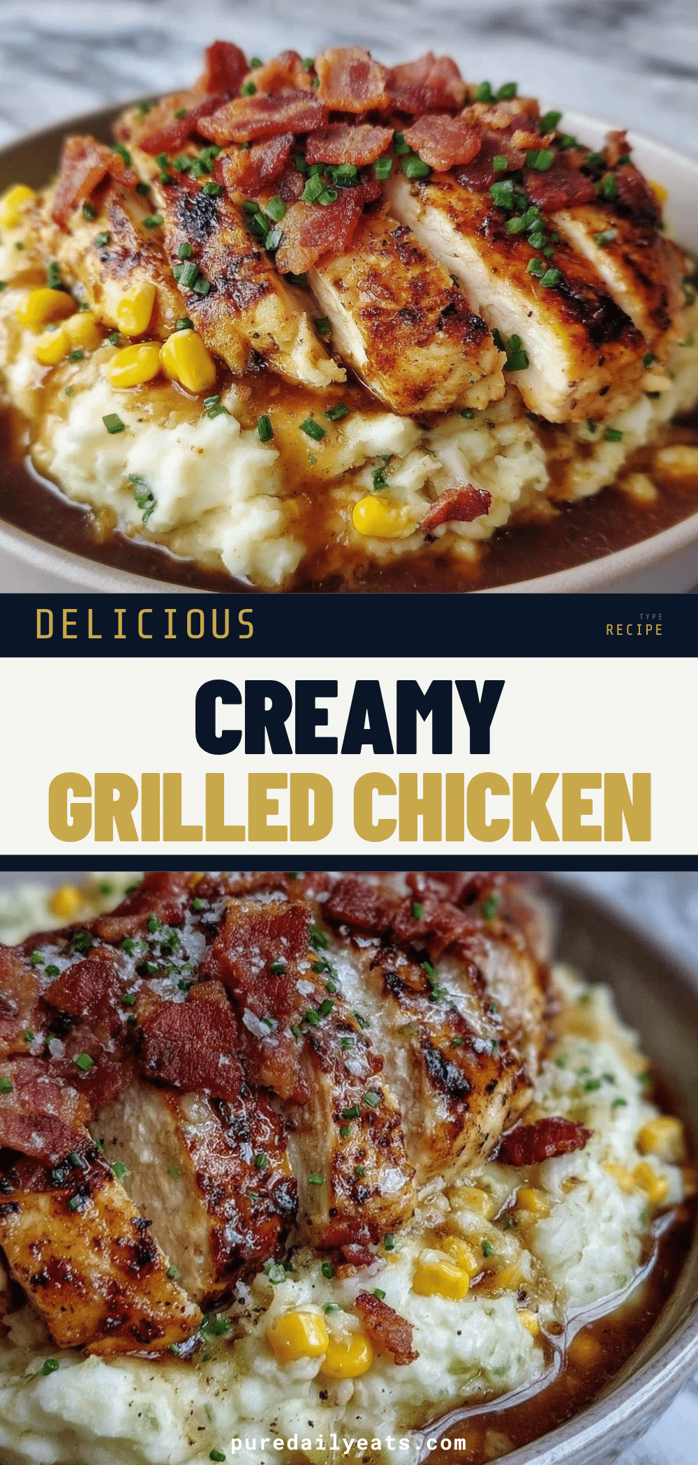 grilled chicken mashed potato bowls recipe