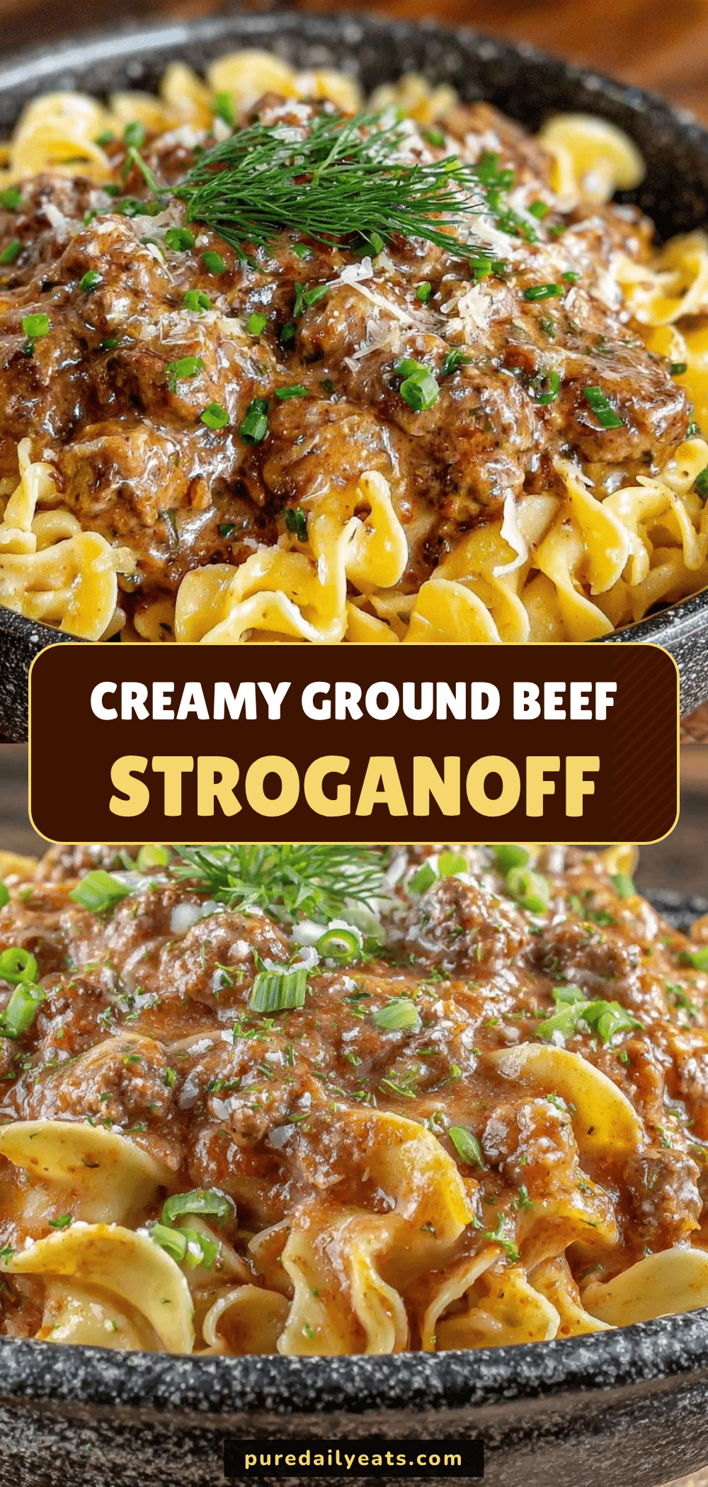 one-pan ground beef stroganoff recipe