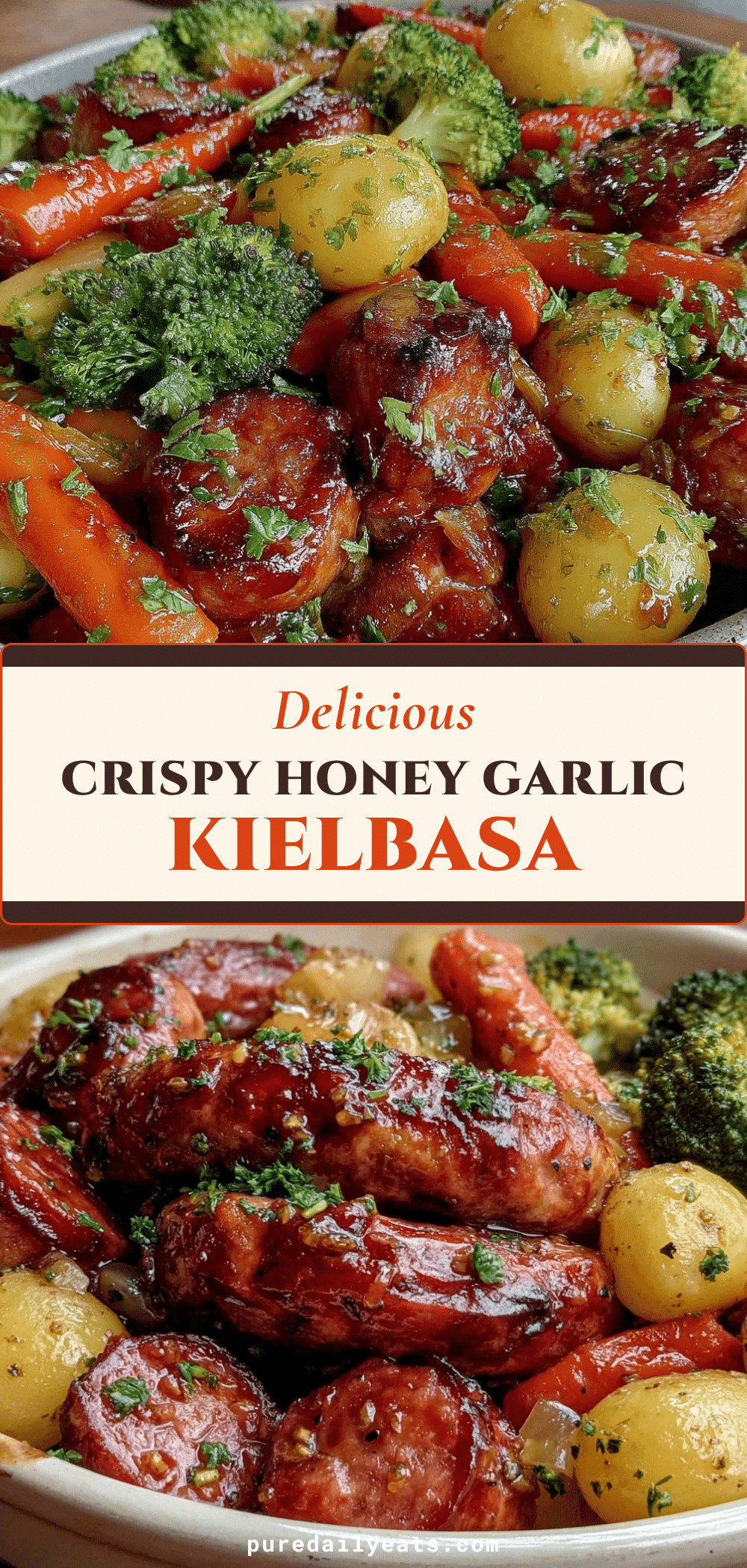 One-Skillet Honey Garlic Kielbasa recipe